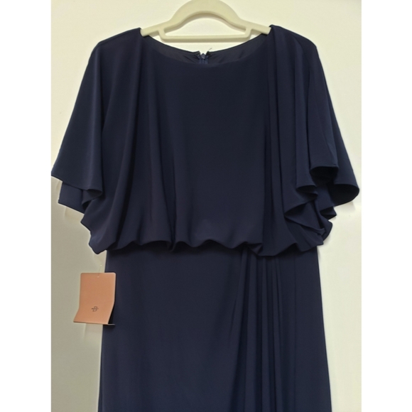 BHLDN Navy Lena Flutter Sleeve Dress - Picture 12 of 12